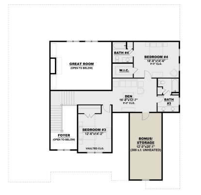 Second Floor for House Plan #7568-00008