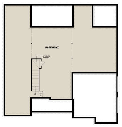 Basement for House Plan #7568-00008