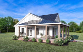 Modern Farmhouse House Plan #009-00355 Elevation Photo