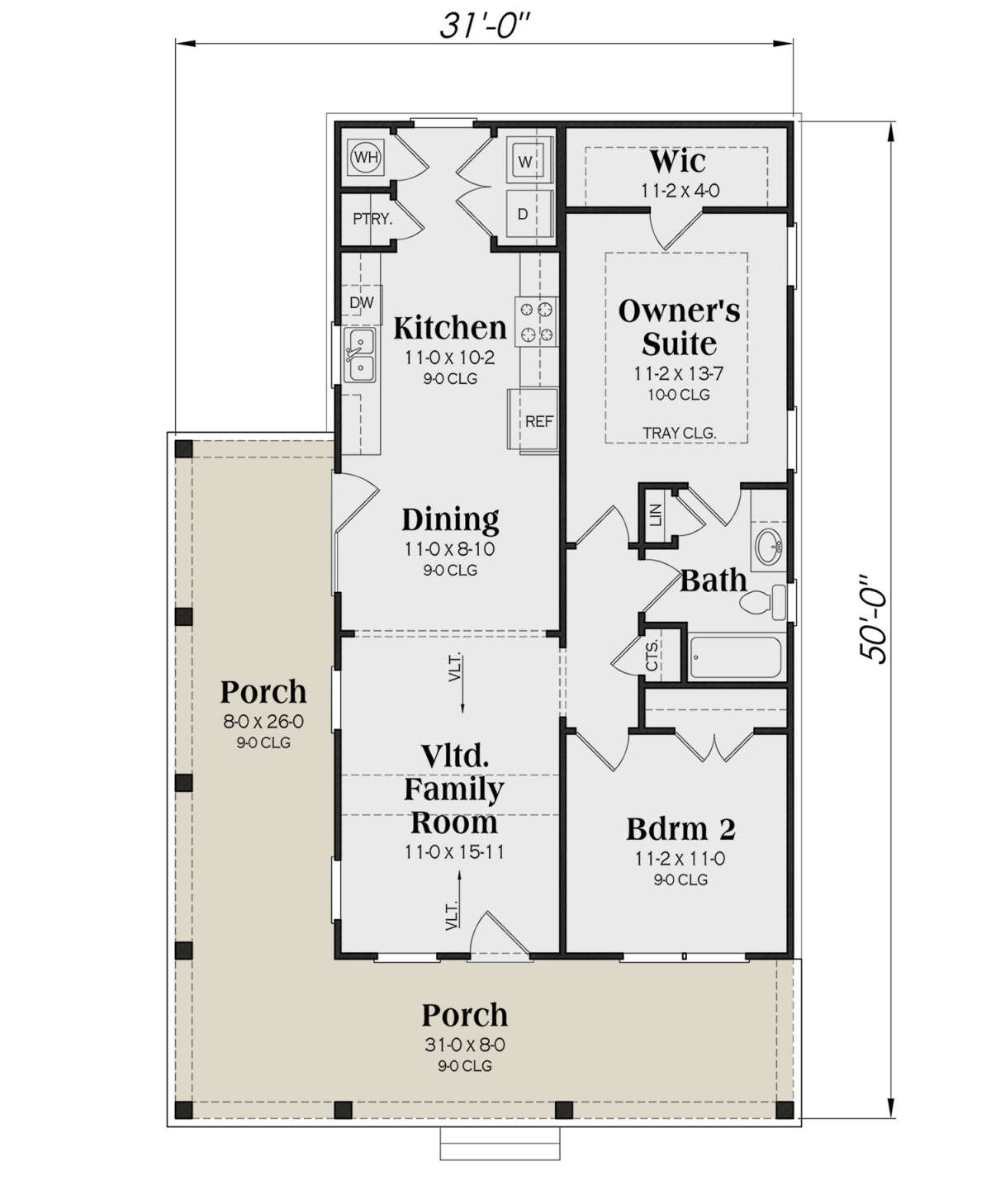 Main Floor  for House Plan #009-00355