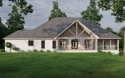 Modern Transitional House Plan #8318-00349 Elevation Photo