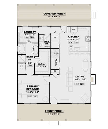 Main Floor  for House Plan #7568-00014