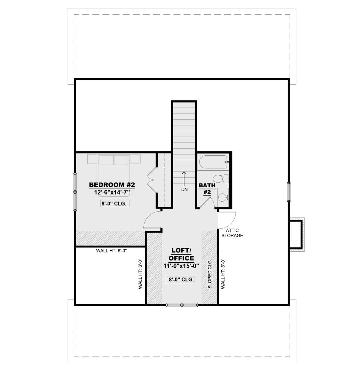 Second Floor for House Plan #7568-00014