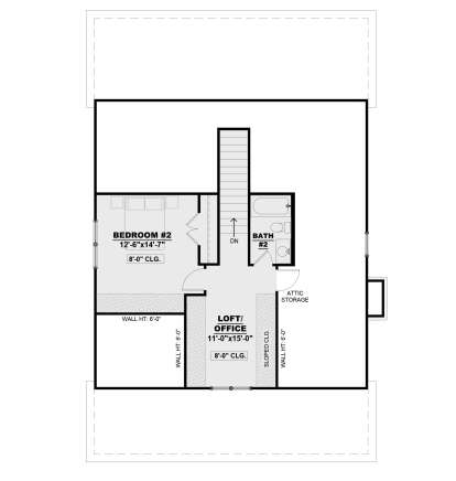 Second Floor for House Plan #7568-00014