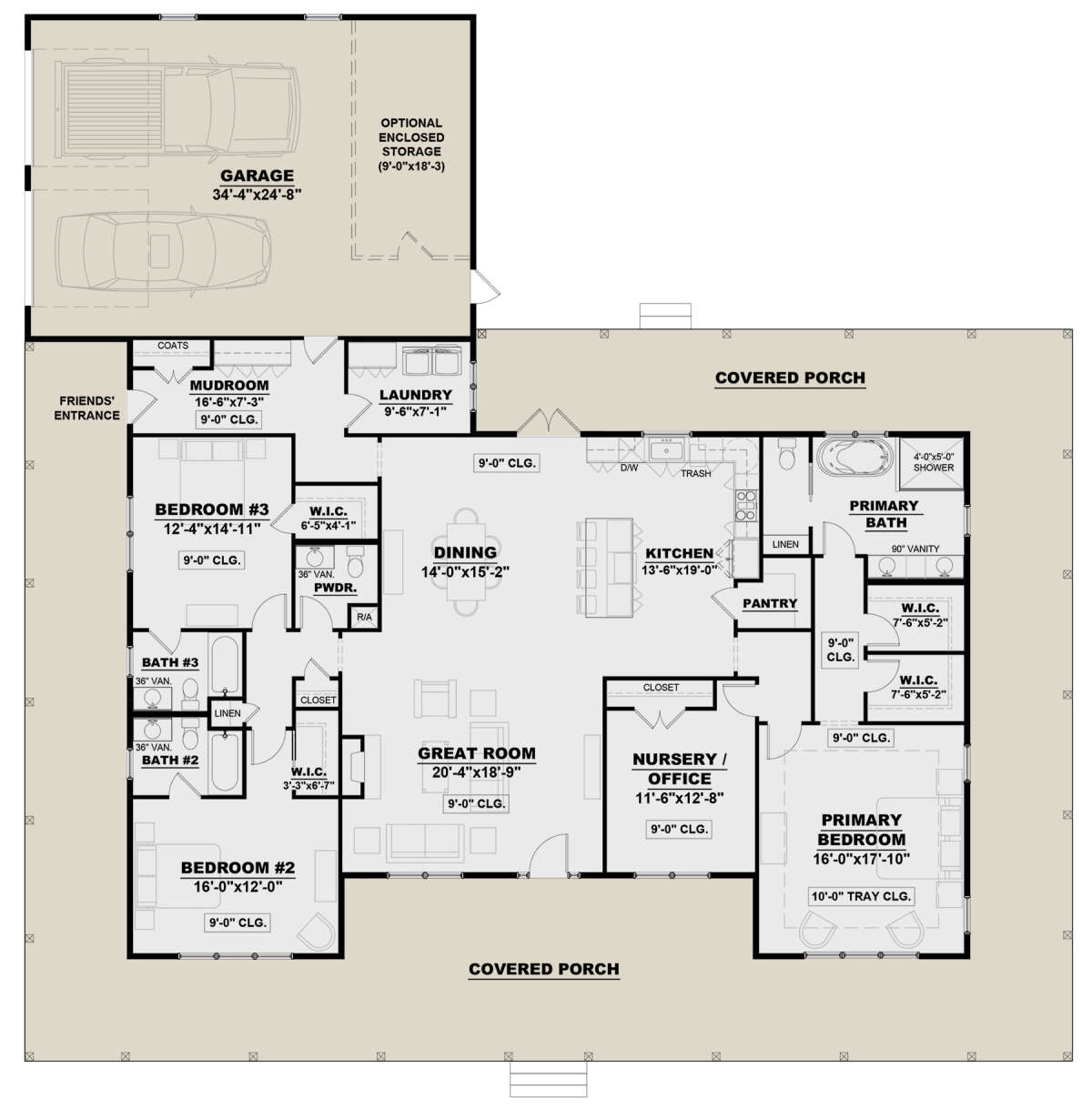 Main Floor  for House Plan #7568-00015