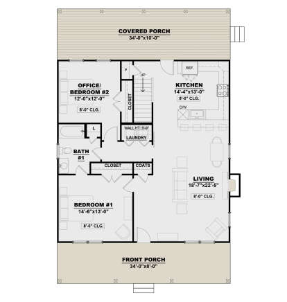 Main Floor  for House Plan #7568-00016