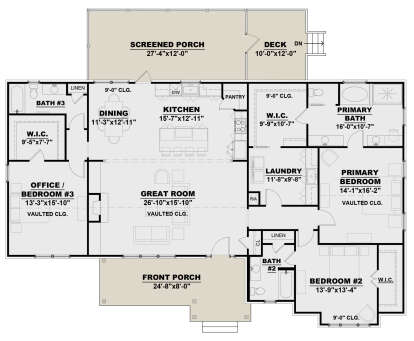 Main Floor  for House Plan #7568-00017