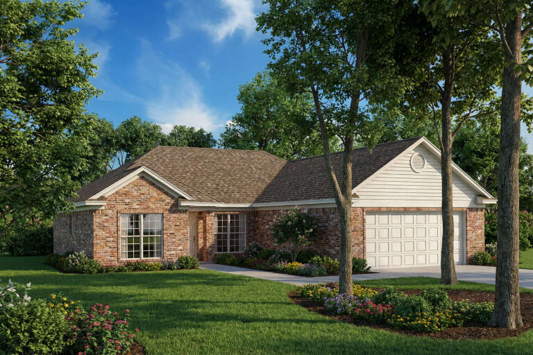 House Plan House Plan #2924 Angled Front Elevation