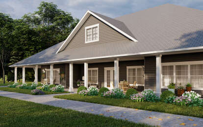 Country House Plan #7568-00020 Elevation Photo