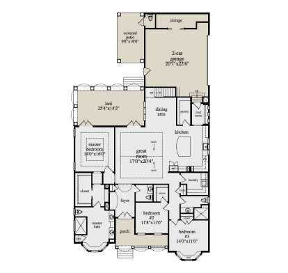 Main Floor  for House Plan #957-00110