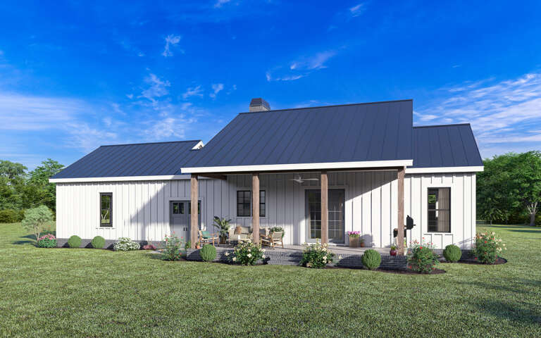 Modern Farmhouse House Plan #009-00356 Elevation Photo
