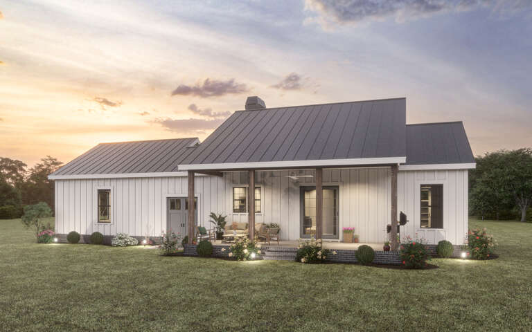 Modern Farmhouse House Plan #009-00356 Elevation Photo