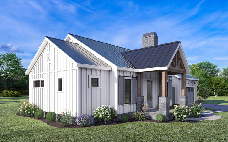 Modern Farmhouse House Plan #009-00356 Elevation Photo