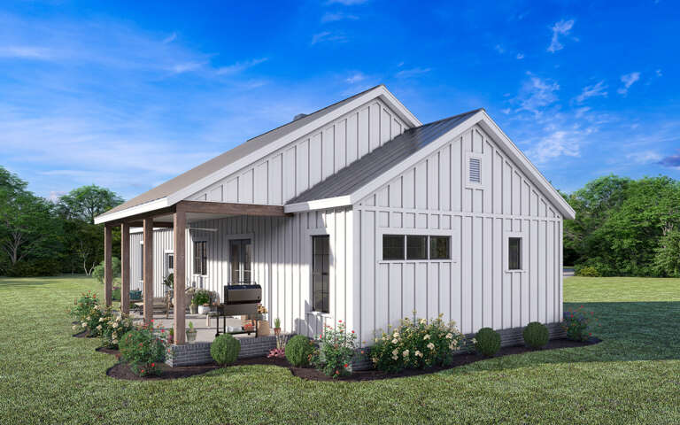 Modern Farmhouse House Plan #009-00356 Elevation Photo