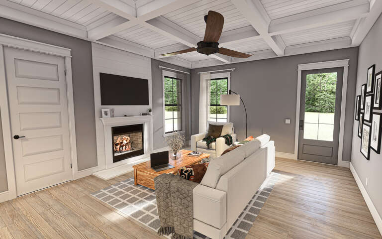 Modern Farmhouse House Plan #009-00356 Additional Photo