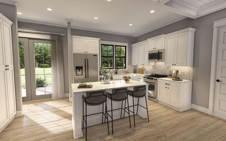 Modern Farmhouse House Plan #009-00356 Additional Photo