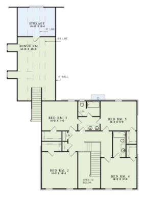 Floorplan 2 for House Plan #110-00058