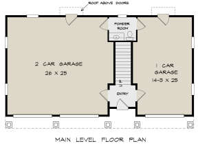 Garage Floor for House Plan #6082-00220