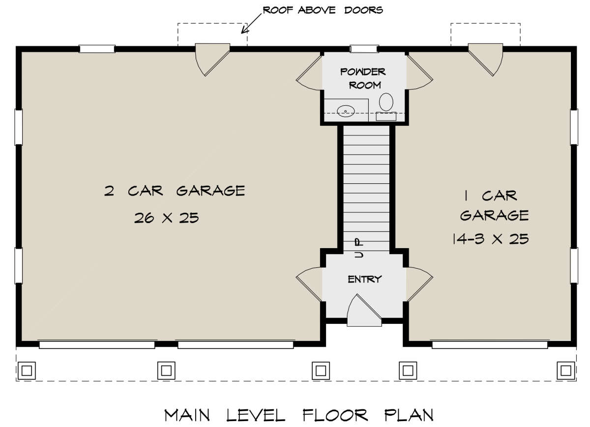 House Plan 6082-00221 - Craftsman Plan: 899 Square Feet, 1 Bedroom, 1.5  Bathrooms