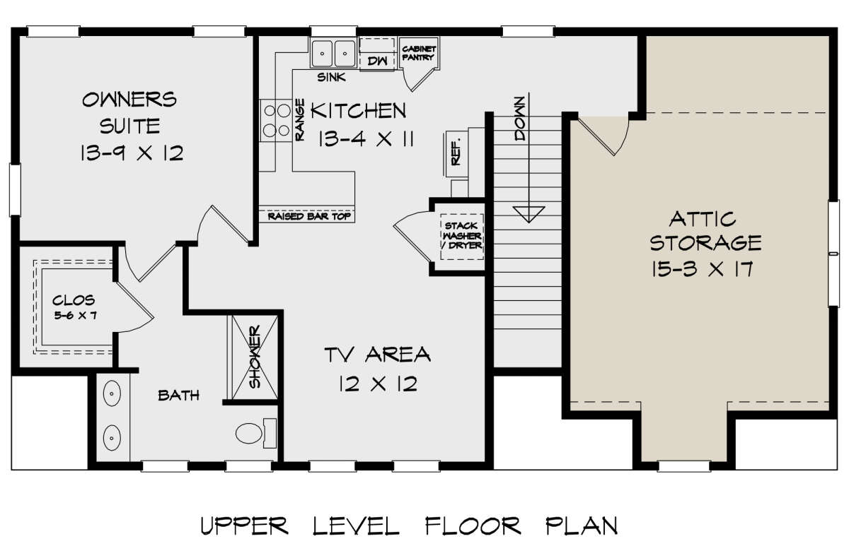 Second Floor for House Plan #6082-00221