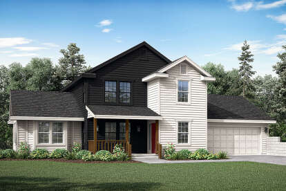House Plan House Plan #29256 Angled Front Elevation
