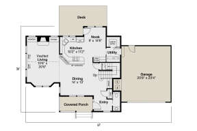 Main Floor  for House Plan #035-01063