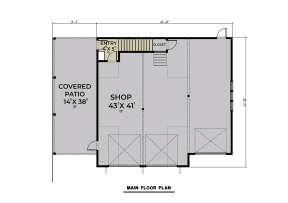 Garage Floor for House Plan #2464-00099