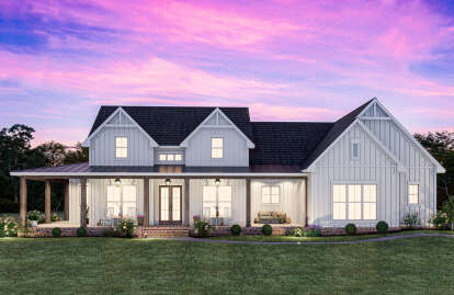 Modern Farmhouse House Plan #041-00328 Elevation Photo