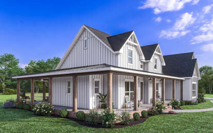 Modern Farmhouse House Plan #041-00328 Elevation Photo