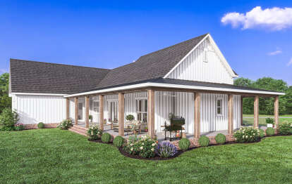 Modern Farmhouse House Plan #041-00328 Elevation Photo