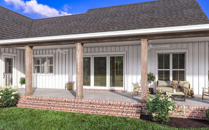 Modern Farmhouse House Plan #041-00328 Elevation Photo