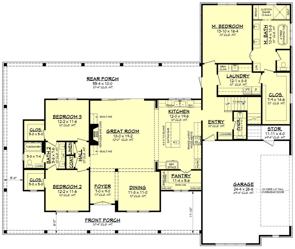 Main Floor  for House Plan #041-00328