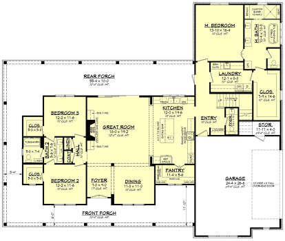 Main Floor  for House Plan #041-00328