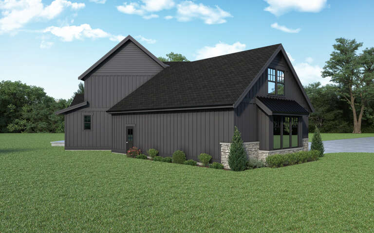 Modern Farmhouse House Plan #2464-00100 Elevation Photo