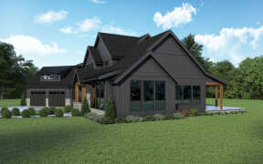 Modern Farmhouse House Plan #2464-00100 Elevation Photo
