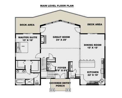Main Floor  for House Plan #039-00730