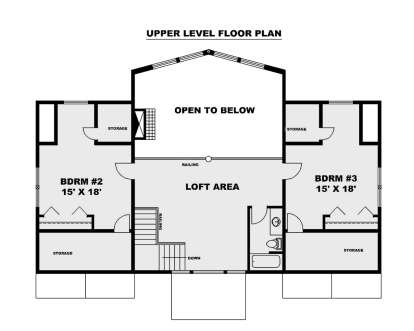 Second Floor for House Plan #039-00730