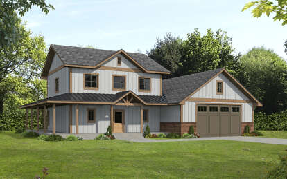 Modern Farmhouse House Plan #039-00731 Elevation Photo