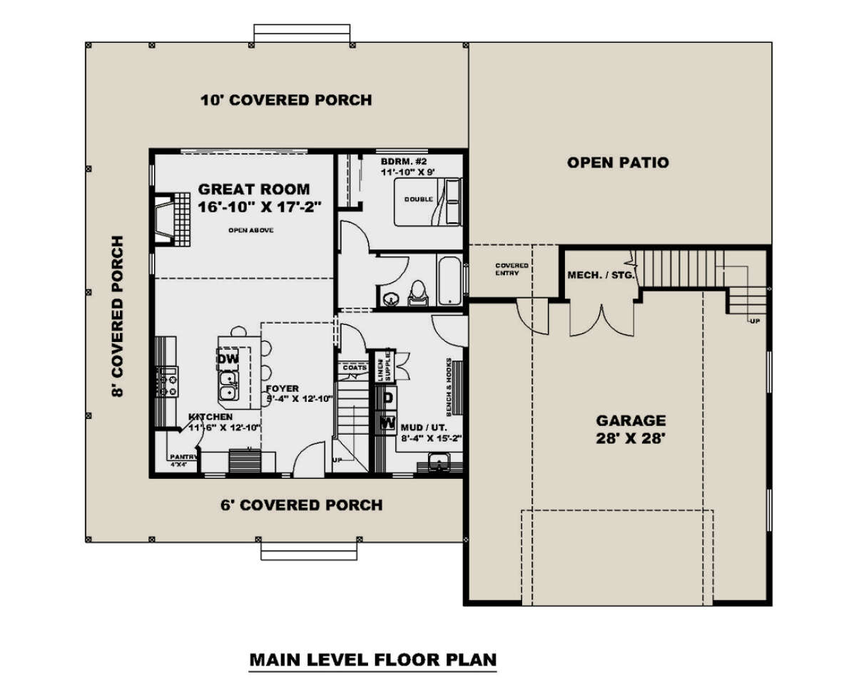 Main Floor  for House Plan #039-00731