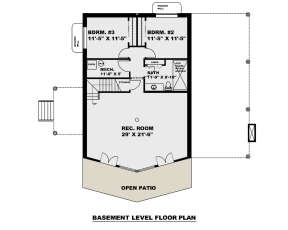 Basement for House Plan #039-00732