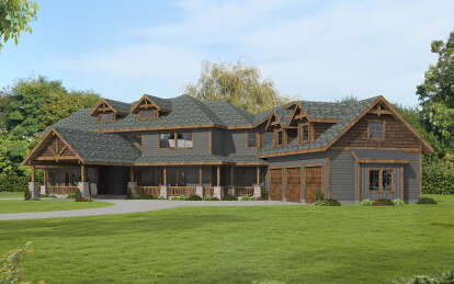 House Plan House Plan #29265 Angled Front Elevation