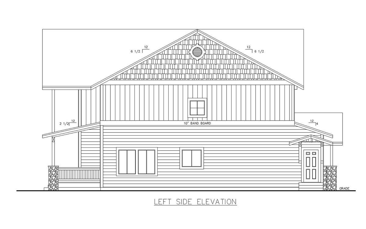 Northwest House Plan #039-00734 Elevation Photo
