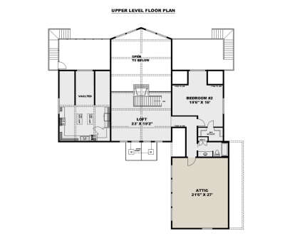 Second Floor for House Plan #039-00735