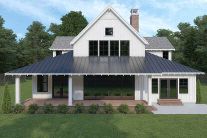 Modern Farmhouse House Plan #2464-00101 Elevation Photo