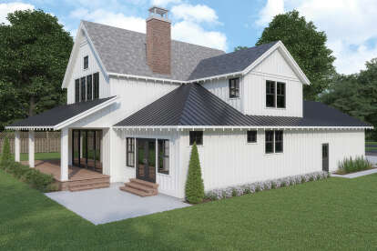 Modern Farmhouse House Plan #2464-00101 Elevation Photo