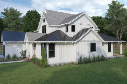 Modern Farmhouse House Plan #2464-00101 Elevation Photo