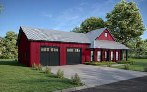 Barn House Plan #1776-00129 Elevation Photo
