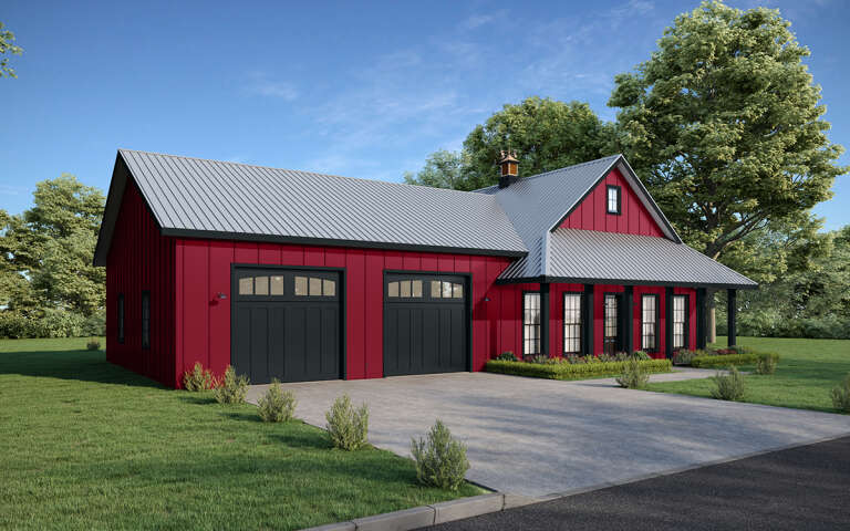 Barn House Plan #1776-00129 Elevation Photo