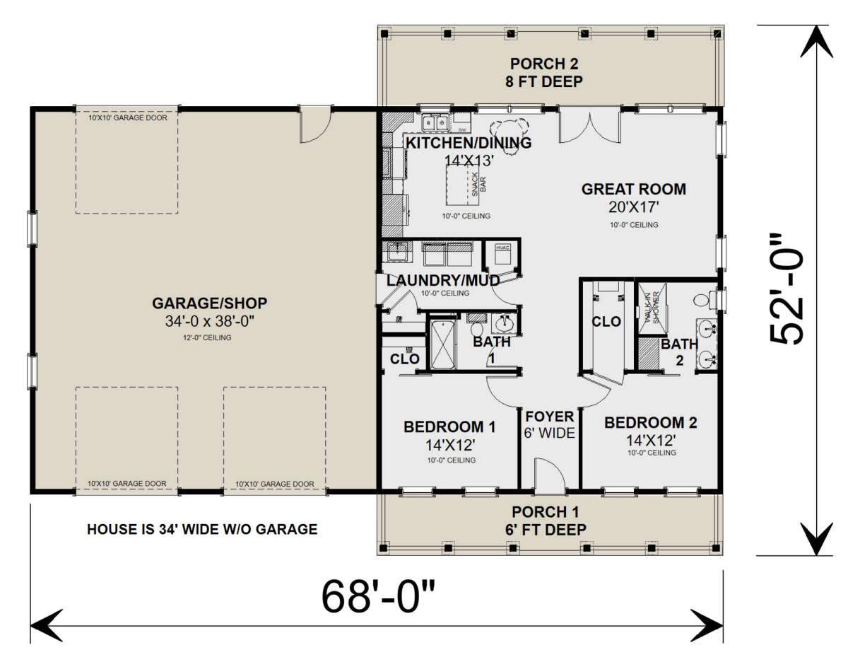 Main Floor  for House Plan #1776-00129