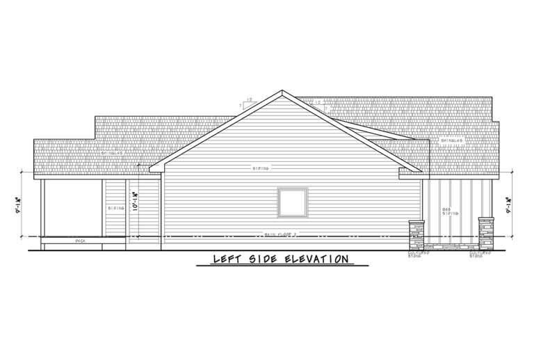 Craftsman House Plan #402-01800 Elevation Photo